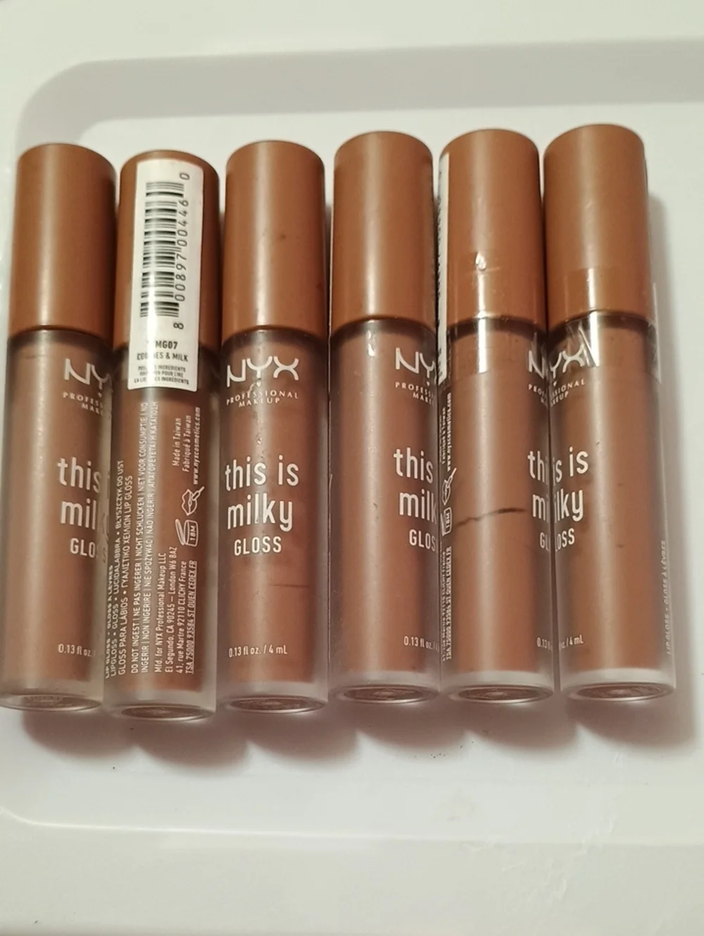 6 x NYX This Is Milky Gloss, 12 Hour Hydration Cookies & Milk